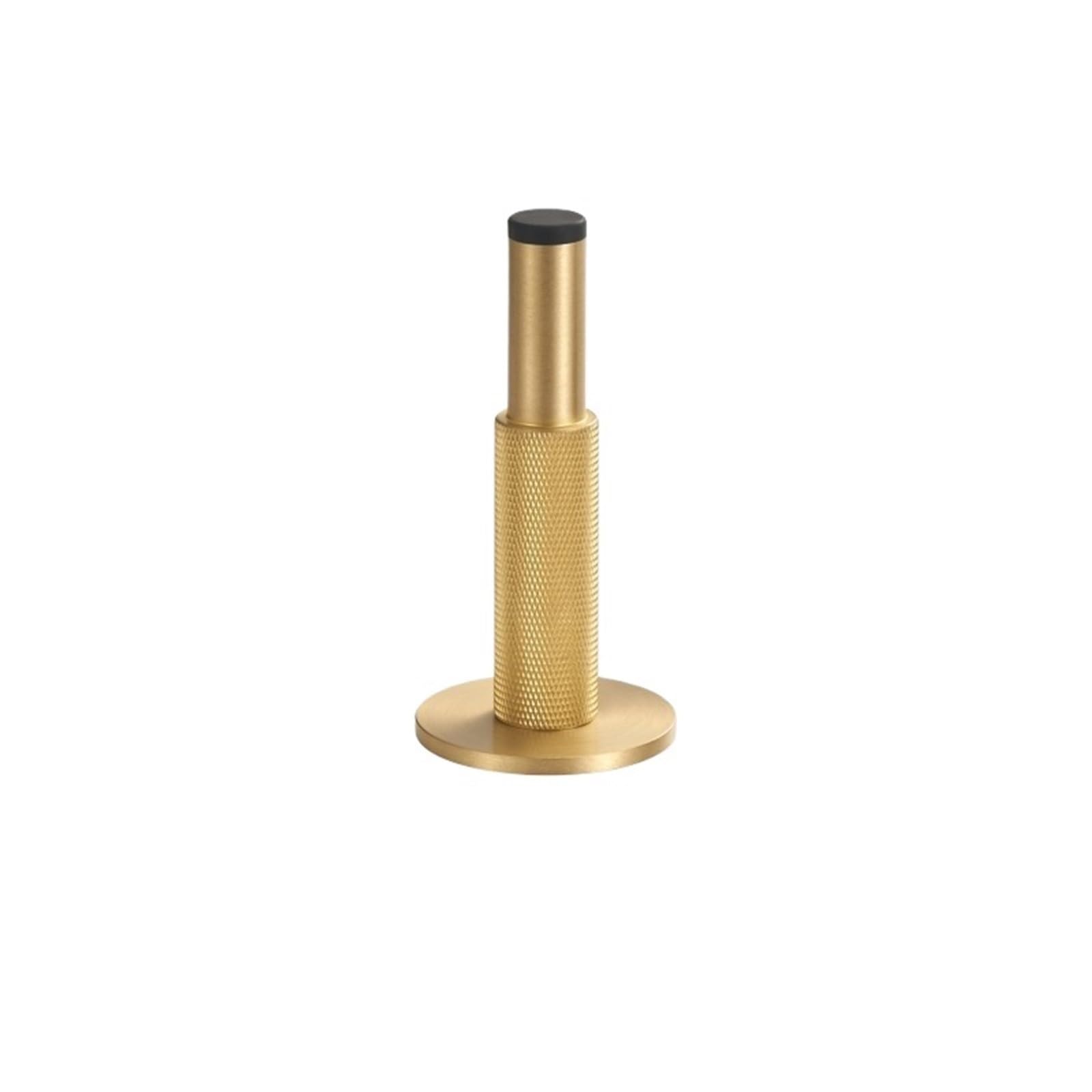 Iopklytf Gold Door Stopper Brass Knurled Door Stop Wall Mount Bumper