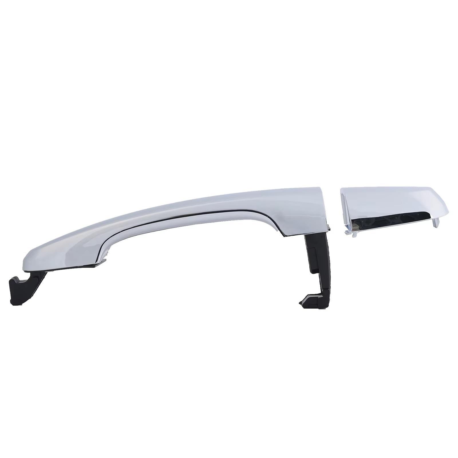 ZJYZYQ Car Sliding Outer Door Handle for Kia for Sorento 2011-2015 Replacement Accessories Outside Silver Chrome Door Rear Left