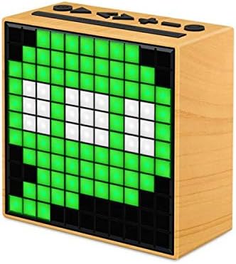 Divoom Timebox speaker displaying green pixel art