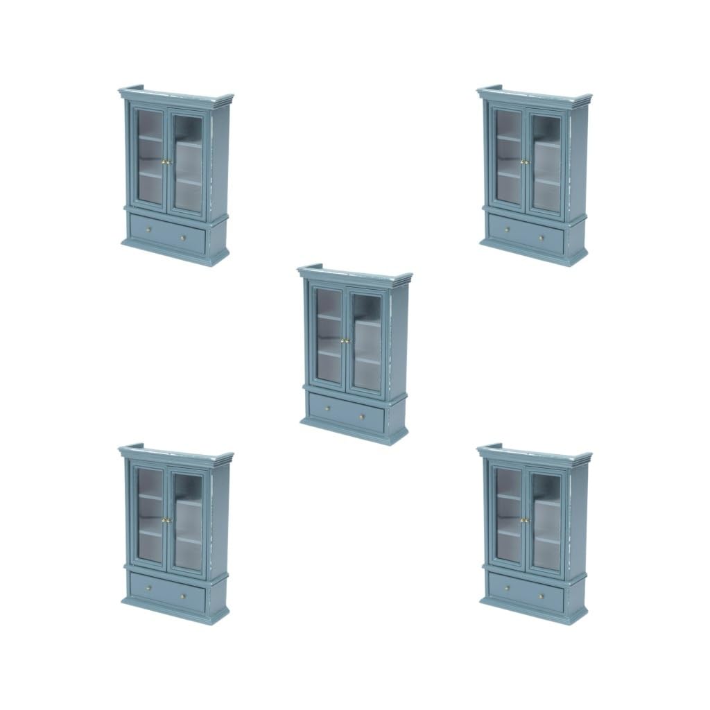 5 zestaw 1/12 drewnianych domków dla lalek miniaturowe meble do domku dla lalek wystrój domku dla lalek