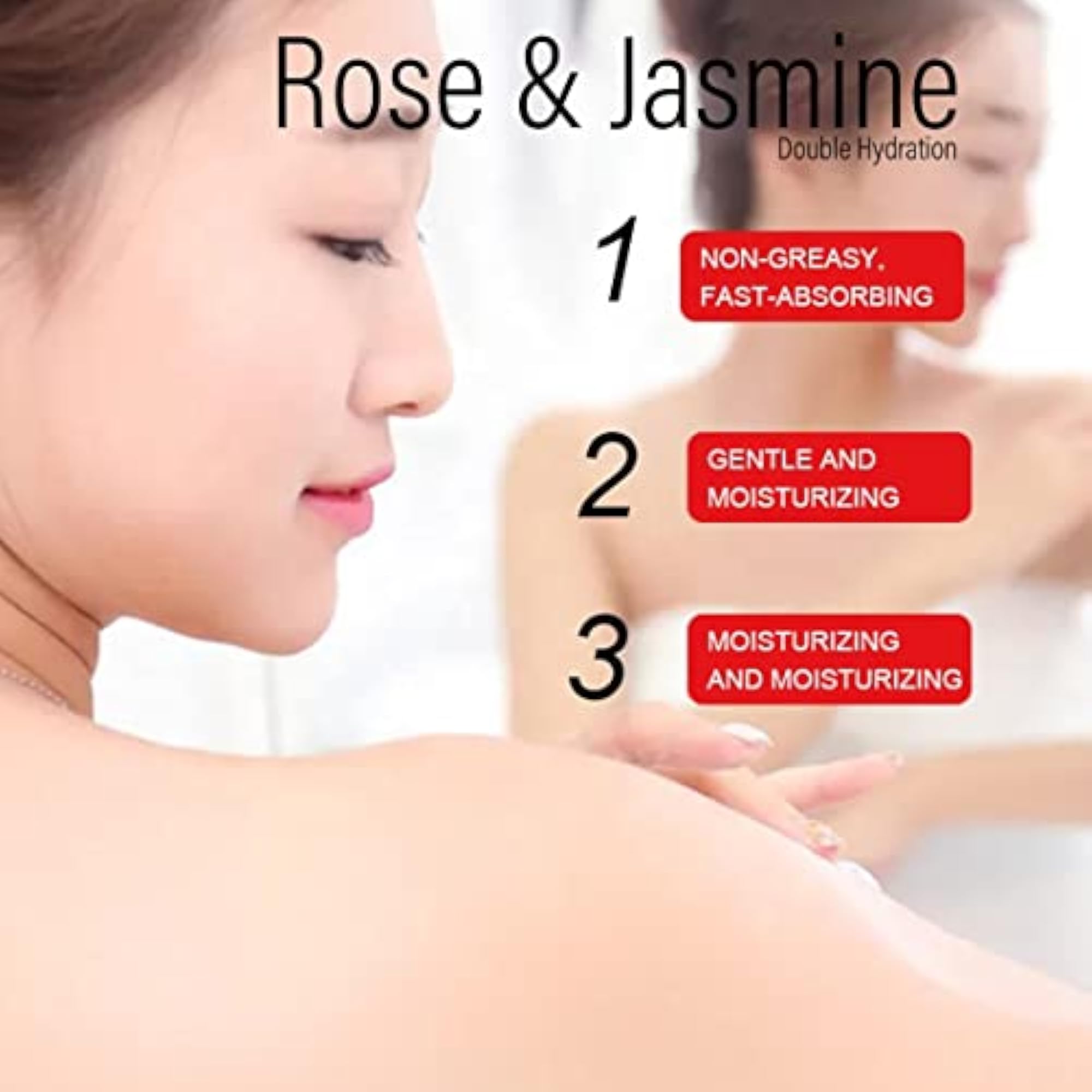 Rose & Jasmine Face & Body Lotion, Pack of 2