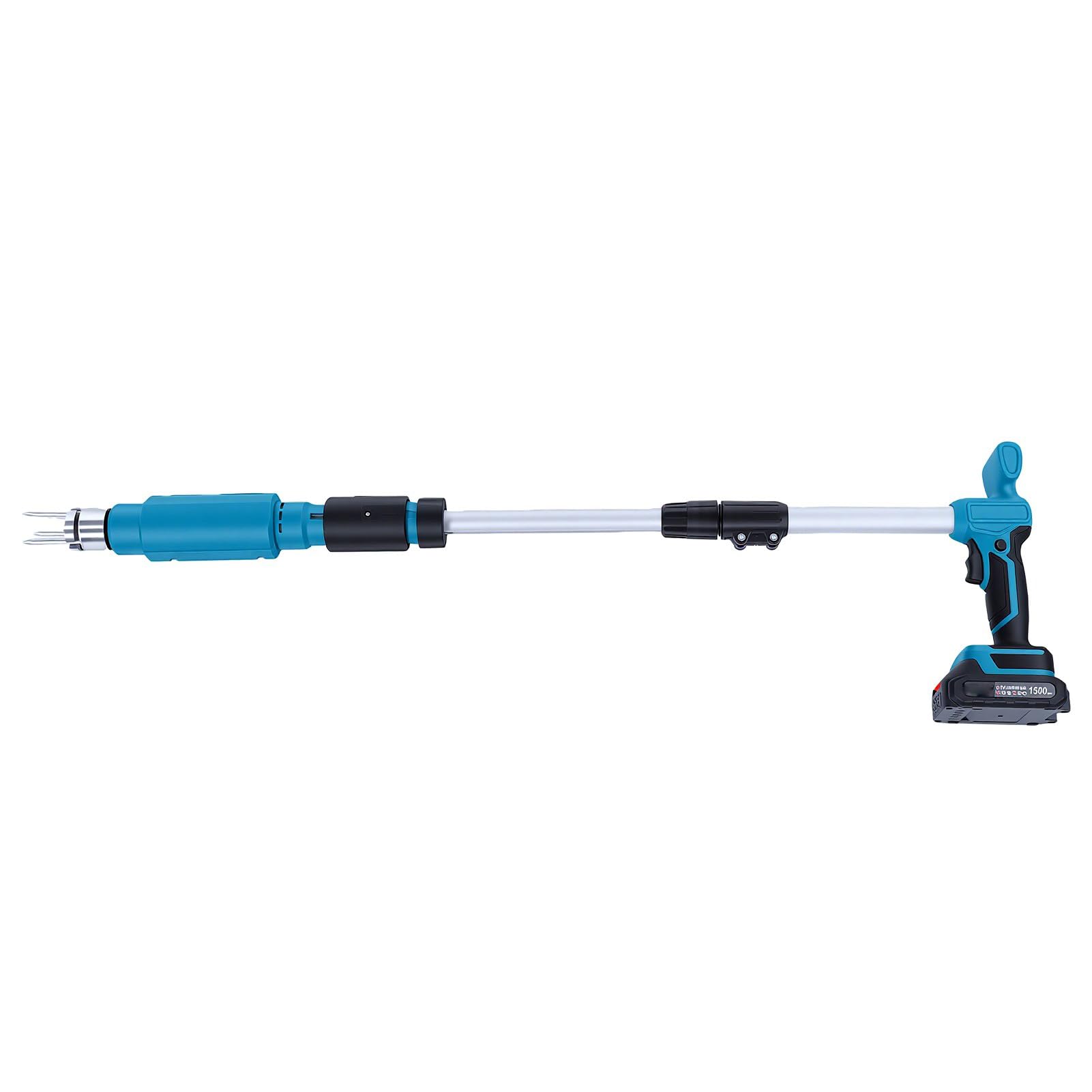 GOWENIC Unkrautzieher mit Verstellbarem Griff |Elektrischer Stand-Unkrautvernichter für Gartenrasen (EU-Stecker)