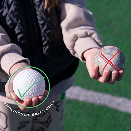 image for Furlihong 380BH Baseball Pitching Machine, Battery Powered, Angle Adju