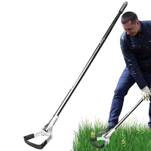 Sirseon Sarchiatore da Giardino a Manico Lungo, Sarchiatore Manuale da Giardinaggio - Zappa per sarchiatrice a Manico Lungo per impieghi gravosi | Sarchiatore da Giardinaggio Multifunzionale per
