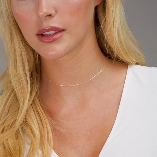 Image of Freekiss Layered Necklace Set for Women Stackable | Herringbone Snake Cuban Rope Chain, Dainty Choker, Layered Stackable, Non Tarnish, Hypoallergenic, Adjustable 14-18.5 inch