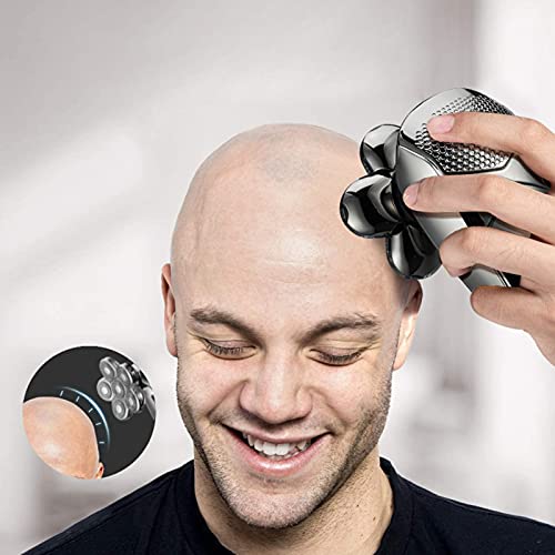 Barbeador elétrico de corpo inteiro para lavagem de corpo masculino, barbeador de cabeça de seis pon