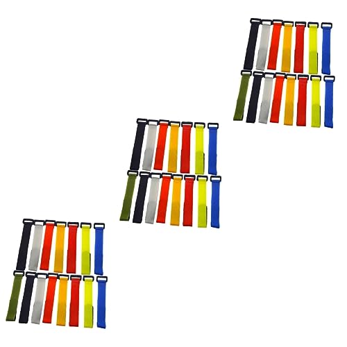 balacoo 3sets Fishing Pole Carrier Straps Lightweight Rod Holders for Outdoor Activities 15pcs*3 Random Color