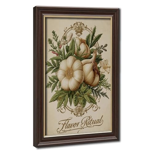 Poster vintage sur toile tableau déco cuisine salon et chambre 20x30 cm
