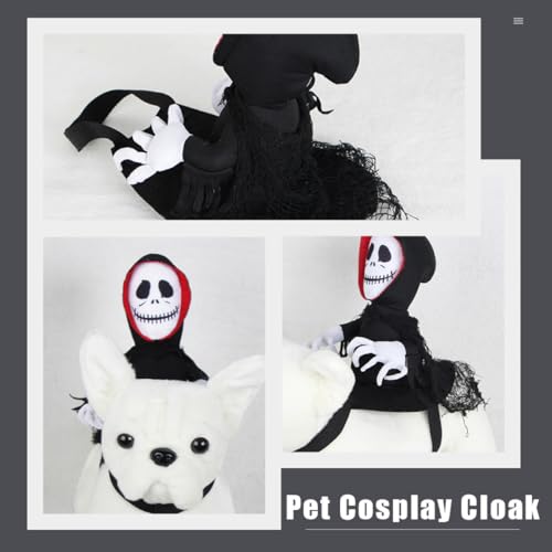 Disfraz para perro capa fantasma Halloween talla pequeña miniatura 5