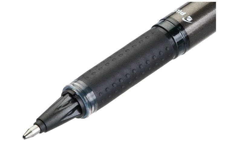 Image of MADHAVI STATIONERS pilot V Ball Grip Roller ball pen - 1.0mm Bold Tip - Pack of 2 pens - (BLN-VBG10) (Blue ink)