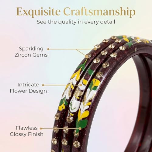Image of NMII Bangle Set for Women (Multi-Colour)