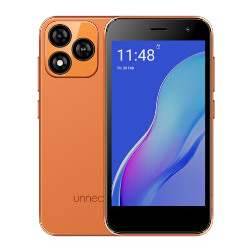 Image of Bolt One, Unlocked Android Phone, 2025, US Warranty, 32GB (Orange) | Dual SIM, Smartphone, Android 14 (Go), 2000mAh, 5.0 inch Display, 1.3GHz Quad Core, 4GB RAM, 5MP Camera, with Case