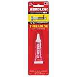 ABRO Threadlok High Strength Red, 6 ml, Industrial-Grade Threadlocker for Reliable Performance in Automotive &amp; Manufacturing Applications, Tight Thread Lock Red for Any Use, Red Lock Tight for Thread