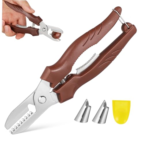 OUNONA Chestnut Opener Tool Manual Chestnut Cutter Nut Cracker for Easy Shelling Stainless Steel Design Multi Functional for Chestnuts Walnuts Hazelnuts Simple to Clean