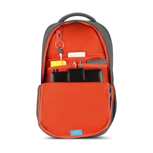 Image of Skybags Ontrak 17 Inch Compatible Laptop Backpack 30L | 3 Compartments with Quick-Access Front Pocket & Rain Cover | Air-Mesh Back Panel & Side Pocket | Office & Travel Backpack for Men & Women