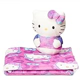 Northwest Sanrio Hello Kitty, Blanket and Hugger Set, Soft Silk Touch Throw, Plush Pillow, 50 x 60 Inches