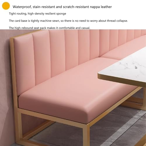 Sofá acento de asiento de cuero refinado para salón y restaurante occidental 6