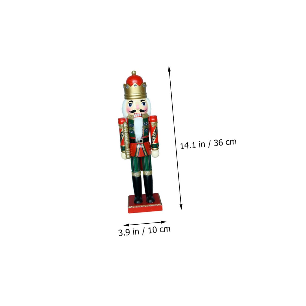 Cabilock 2 Pièces Roi Casse-Noix Noël Lumière Soldat Fée Officier De Plein Air Décoration De Jardin Casse-Noix De Bureau Casse-Noix De Décoration De Casse-Noisette Rouge Bois