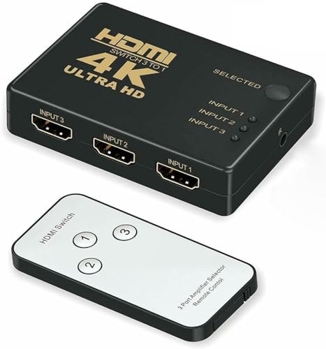 Image of Tobo 3 Port HDMI Switch Box Switcher Splitter 3 in 1 Out High Speed Port Supports 3D 1080P Video HDCP-TD-472H.