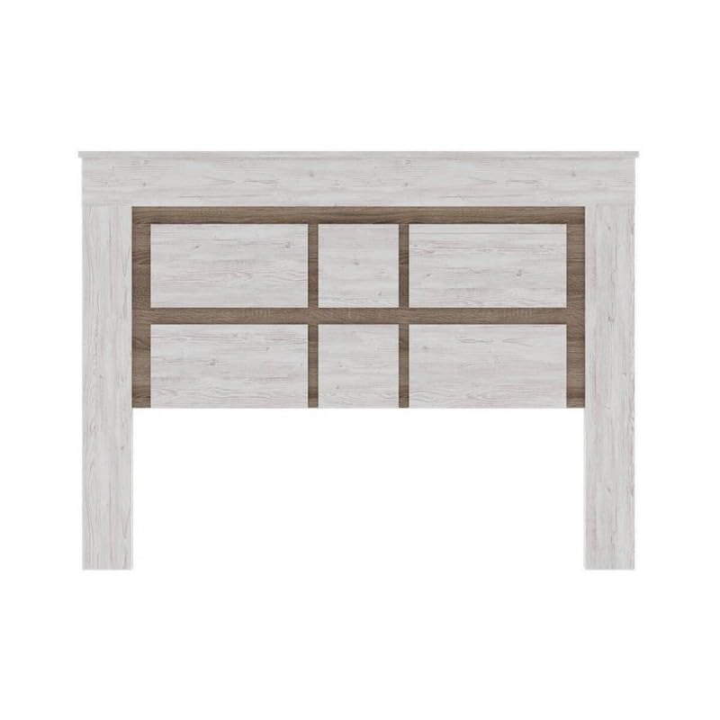 HOGAR24 ES Cabecero Cama Matrimonio, Cabecero con Patas, Diseño Moderno, Color Andersen Pino-Gris, Medidas: 160 cm (Ancho) x 120 cm (Alto) x 3,8 cm (Fondo).