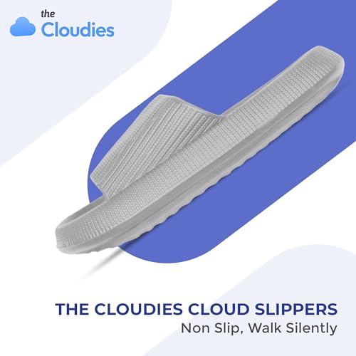 Cloud Slides For Women And Men - Comfy Non Slip Indoors Slippers For Shower Spa Pool College Outdoors Slides - Soft And Cozy Open Toe House Sandals Thick Soles3
