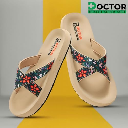Image of DOCTOR HEALTH SUPER SOFT Women's Classic Ultra Soft Flip Flops with Cushion Footbed for Adult | Comfortable & Light Weight | Stylish & Anti-Skid | Waterproof & Everyday Slip-on for Ladies