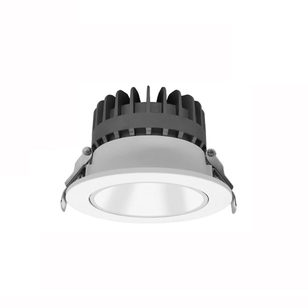 3,7 Pollici /7w LED Faretto da soffitto da Incasso Pannello Sottile in Alluminio, Apparecchio antiruggine Faretto da Doccia IP65 Impermeabile per luoghi umidi Interni Esterni (B-6000K) (A 4000K)
