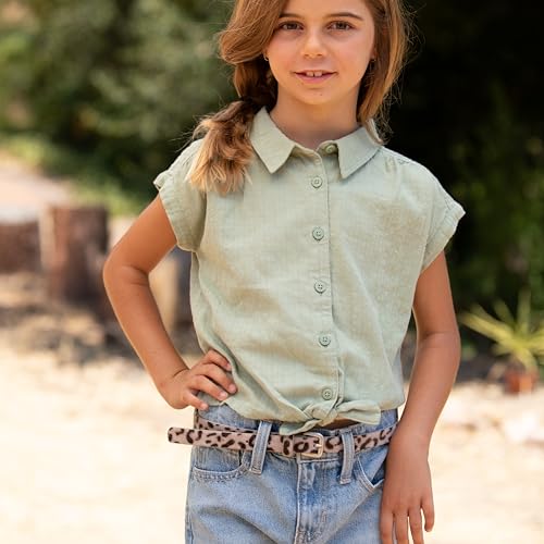 Girls' Leopard Print Faux Leather Belt – Fashion Belt for Kids, Teens, & Women – Trendy Animal Print Accessory2