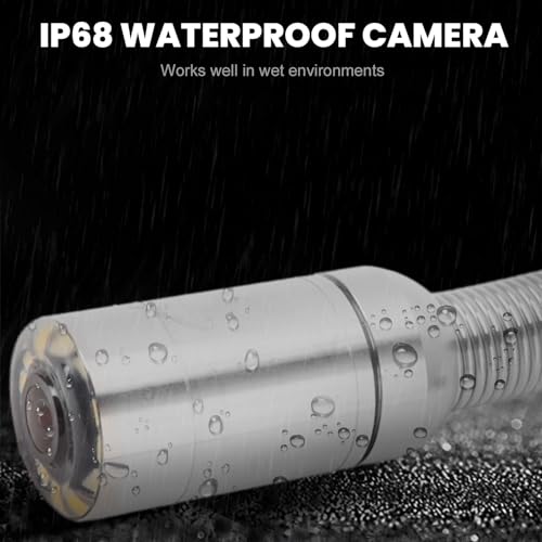 Sewer Inspection Camera Head Pipe Drain Endoscope Camera IP68 with 12 LED Lights for Pipeline Inspection