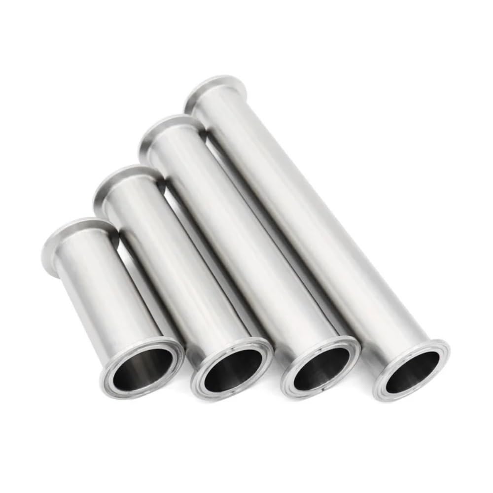 Length100/152/200/254/300mm Sanitär Edelstahl 304 Rohr Fitting Rohr OD 19/25/38/51 Homebrew Ferrule Tri Clamp 50,5 64mm(1 pipex2x2,OD45 X64_254MM)
