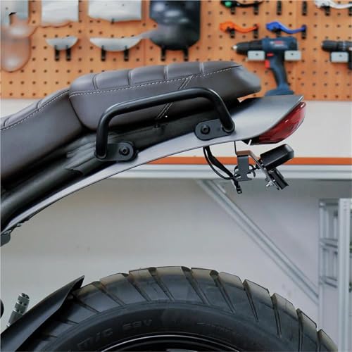 Rail de maintien passager Scrambler 400X évite la fatigue en duo - 7