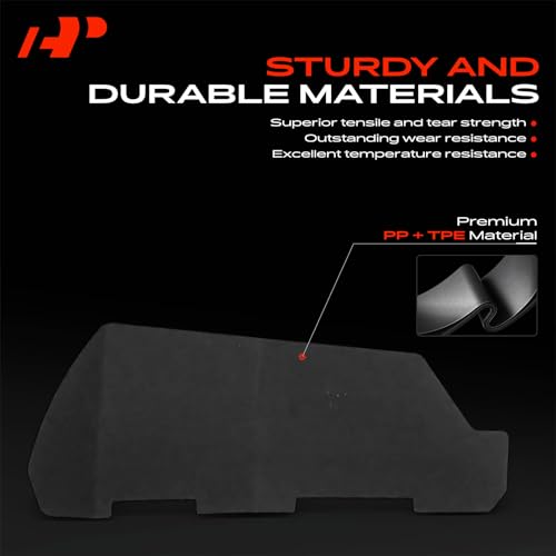 Image of A-Premium Mud Flaps, No Drilling Required Splash Guards with Accessories | Compatible with Polaris General 1000 2016-2018, General 4 1000 2017-2019, UTV, Set of 4 Front and Rear