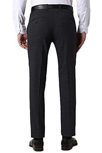 Image of Peter England Men's Slim Fit Polyester Blend Trousers