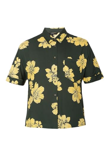 Image of VERO MODA Women's Polyester Regular Fit Collar Neck Shirt
