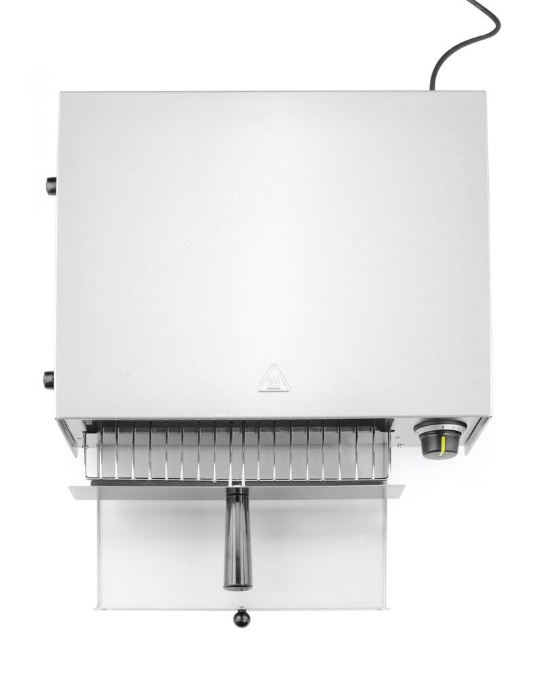 HENDI Horno profesional para pizzas, horno eléctrico, para pizzas hasta diámetro 30cm, 230V, 1300W, 480x420x(H)195mm, acero inoxidable