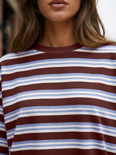 Image of Trendy Queen Womens Oversized Long Sleeve Shirts Fall Tops 2026 Basic Tees