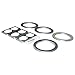 Jacuzzi P205898 4 HTA Jet Rings, Brushed Chrome