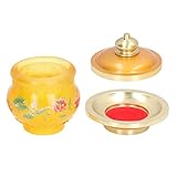REGALO PER FAMIGLIA E AMICI: La tazza per l'offerta dell'acqua è adatta per il regalo a familiari e amici o a chiunque ami collezionare arti e mestieri buddisti.