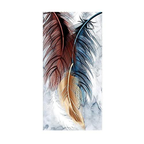 Broderie Diamant Point de Croix Plume 5D Bricolage Strass Mosaïque Toile XXL 70x140cm