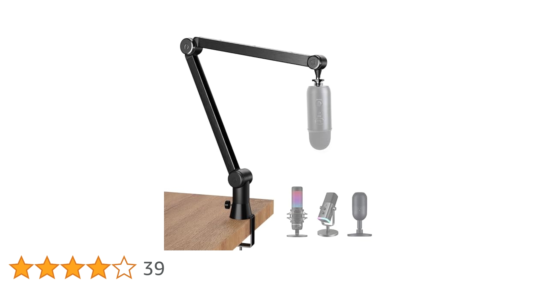 Blue マイクアーム　クランプ式 BLUE マイクアーム ブラック クランプ式 Amazon.co.jp