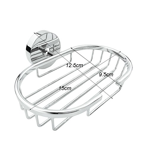 AOUTOS Seifenschale Halter, Rostfreier Stahl Stark Wandmontierter Rostschutz Seifenkorbhalter Schnell Trocken Veranstalter für Badezimmer Küche