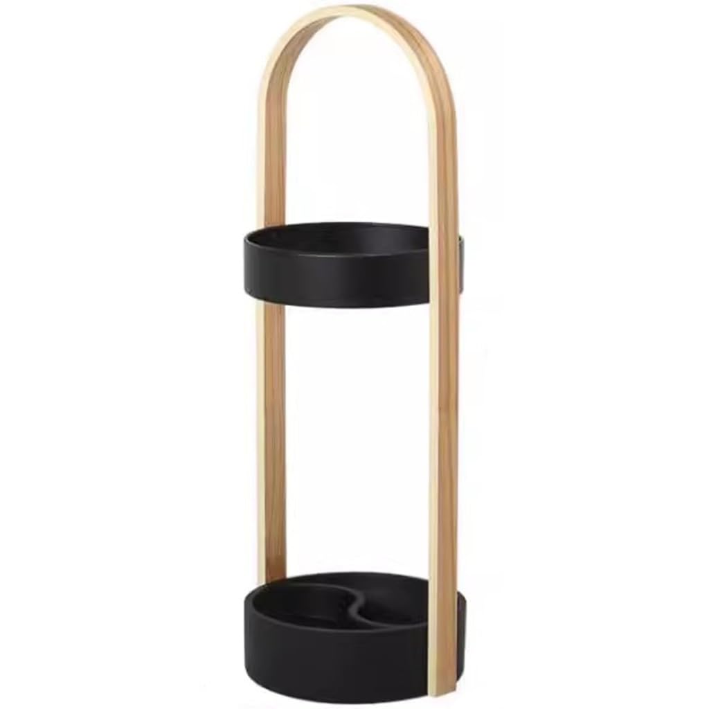 SBJKLYRN umbrella stand, Stand Nordic Style Open, Hotel Creative Partition With Hook, Walking Sticks/golf Clubs, Housewarming Gift(Black)