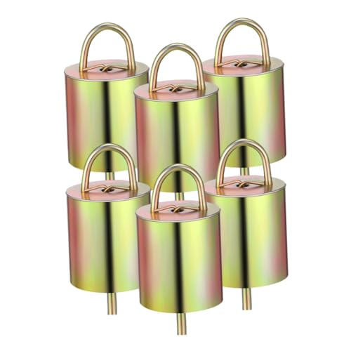 Cloches pour bétail sonores BESPORTBLE en métal résistant et décoratif pour la ferme