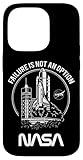 Installation facile NASA Space Shuttle Lancement Worm Logo Coque pour iPhone 14 Pro
