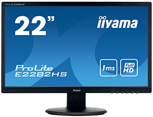 IIYAMA Monitor Display e2282hs – B1 (/Full HD/TN/HDMI, d – Sub, DVI – D/3 Year Warranty)
