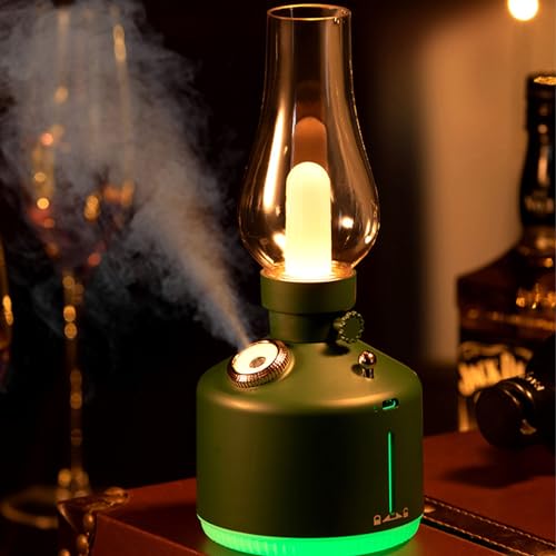 Veilleuse d'aromathérapie vintage vert olive diffuseur de bien-être USB