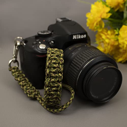 Image of Paracord Wrist | Camera Strap for Robust Hand Grip To Hold All DSLR Camera | Heavy gear | Binocular -Alloy camera strap
