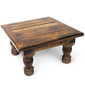Wooden Footstool, Plant Stand, Low Small Table