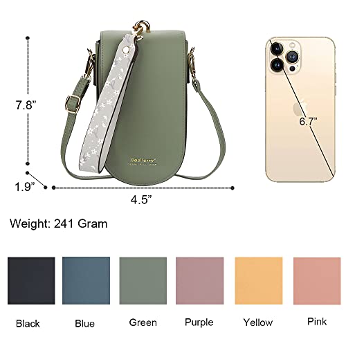 Sunwel Fashion Trendy Cell Phone Bag 5 Card Slots Mini Crossbody Bag Phone Purse Detachable Wristlet For Women Girls #TOP3