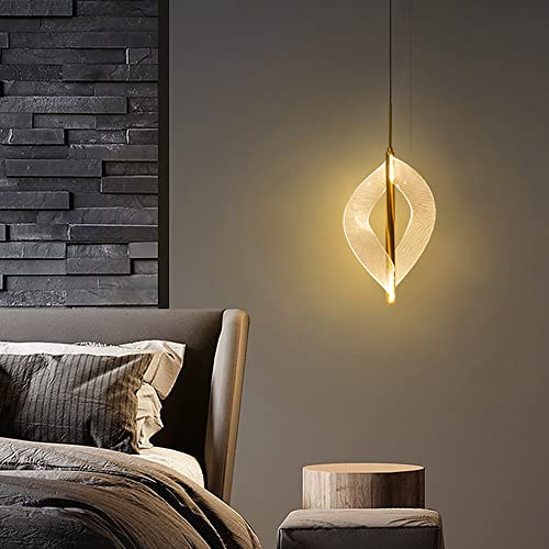 Suspension LED chambre au design spirale nordique pour éclairage intérieur moderne de maison